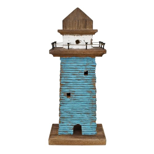 Wooden-Lighthouse-Beach-Themed-Decor-for-Home-1515-H-Decorative-Coastal-Lighthouse-Statue-Rustic-Ocean-Sea-Light-House-Figurine-Tabletop-Centerpiece-Nautical-Themed-Bathroom-Decor-Blue Wooden Lighthouse Beach Themed Decor for Home 1515 H Decorative Coastal Lighthouse Statue Rustic Ocean Sea Light House Figurine Tabletop Centerpiece Nautical Themed Bathroom Decor Blue