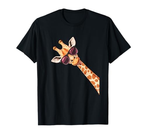 Funny Giraffe Sunglasses T-Shirt