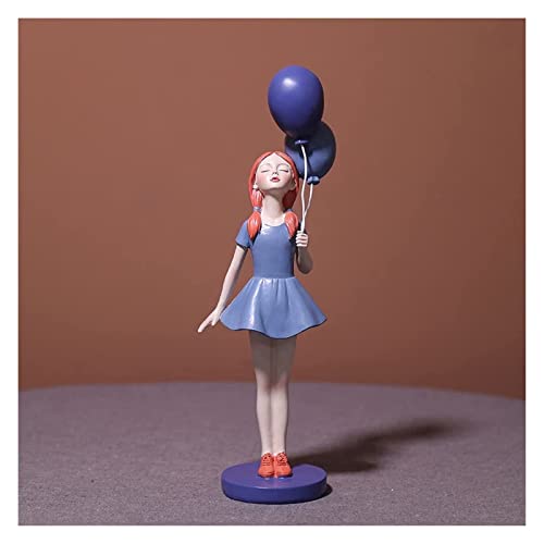 Statue fille bleue en décoration créative pour sublimer vos meubles de salon