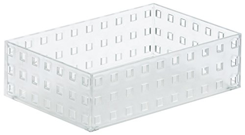 ライクイット 収納ケース 小物収納 ブリックス 210 ミドル M 幅14x奥21x高6.3cm クリア 日本製 9002