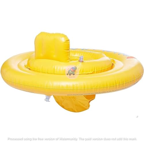 Image of Inflatable Kiddie Float | Water Baby Floater for Kids| Safe Anti-flip Diaper Style Swim Tube Rider| Swim Pool Tube for Toddlers|Multicolor Cute Swimming Pool Safety Seat (My Baby Float)