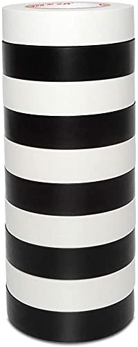 MACKLON 10 Pack Electrical Tape Insulation Adhesive Tape PVC Water Proof Tape (Black & White) (B09FZ8FP5Y) Amazon Price History, Amazon Price Tracker