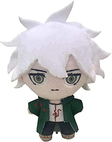 Groydbna Anime Plush Doll Cosplay Plushie Figure Cute Stuffed Keychain,(Nagito Komaeda)