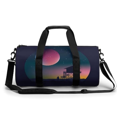 Sac de gym étanche Nébuleuse Galactique grand duffel bag de voyage