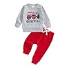 Toddler Baby Boy Clothes Crewneck Sweatshirt Long Sleeve Letter Print Shirt with Pants Cute Fall Winter Outfits