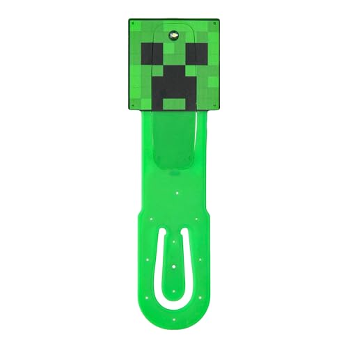 Paladone Minecraft Creeper Clip-On LED Reading Light & Bookmark, Officially Licensed Gifts for Gamers, Book Accessories for Pop Culture Fans, Kids, Teens, Adults, Battery Powered Mini Lamp Paladone Minecraft Creeper Clip-On LED Reading Light & Bookmark, Officially Licensed Gifts for Gamers, Book Accessories for Pop Culture Fans, Kids, Teens, Adults, Battery Powered Mini Lamp