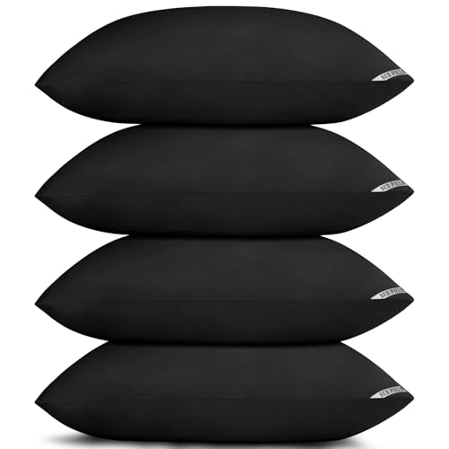 Image of Piwaal Luxury Hotel Pillows for Sleeping 4 Pack,Bed Pillows Standard Size Set of 4,Down Alternative Filling,Pillows for Back,Stomach or Side Sleepers