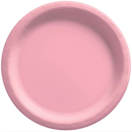 New Pink Round Paper Plates - 6.75