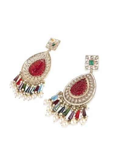 Women's Coloured Tear Drop Earrings, Elegant Design