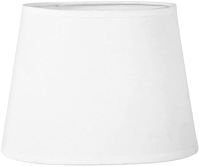 AMAN ENTERPRISES Off White Drum and Taper Lamp Shade (12 Inch Taper Shade)