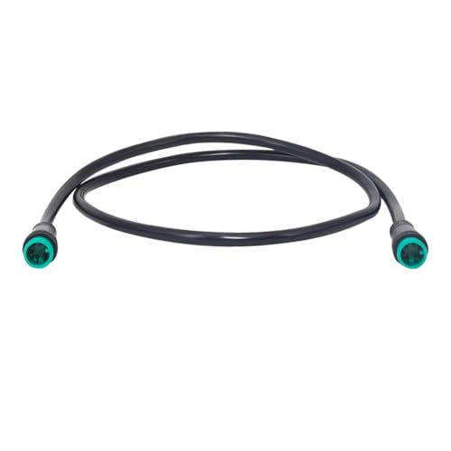 Male to Male Ebike Extension Cable for Electric Bike Display and Gear Shif Sensor, Julet 2Pin / 3Pin / 5Pin Waterproof Connector to Expand Ebike Light and Twist Throttle (5 Pin Male to Male Green)