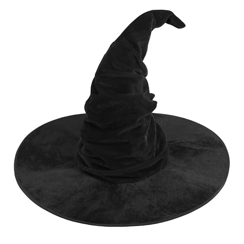 HOMELEX Witch Hat Halloween Adult Black Women's Large Witches Hat Costume Accessories for Party3