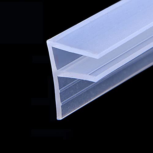Oukerde Tira de Sellado para Puerta de baño,Ducha Pantalla Sello,Junta de Puerta de Ducha,para Mampara De Ducha De Cristal De 6/8/10/12mm,Forma de U Cover