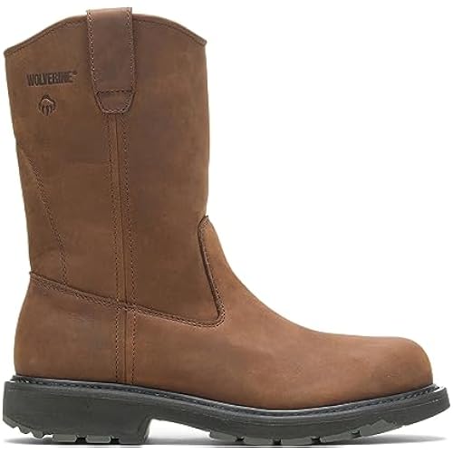 Wolverine Wellington 10", Steel Toe, Pull-On Men's Boots