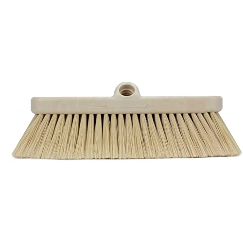 Image of SPARTA 41278EC25 Flo-Thru Plastic Wall Scrub Brush, Equipment Brush With Soft Nylex Bristles For Industrial Kitchens, Hospitals, Commercial Cleaning, 4 Inches, Tan, (Pack of 12)
