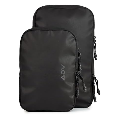 ADV Packing Cubes Collection Midnight - Premium Weatherproof Kordra Nylon Packing Bags - Organize and Protect Your Travel Essentials with ADV Travel Compression Bags! Cover