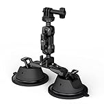 SMALLRIG Suction Mount for Action Camera/Phone/Small Cameras, for Gopro - Suction Cup Mount on Car Window/Bonnet, Load 0.5kg for Speeds 80km/h (50mph), Stationary Max 3kg Load