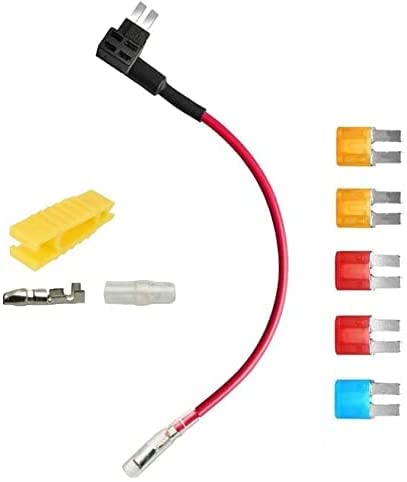 YUNIQUE USA 1 Piece 12 / 24V ATO ATC Dual Micro Blade Fuse Cable with 7.5A Fuses 10A 15A 20A 40A