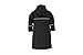 Fabugears Kids Raincoat | Boys, Juniors, Youth Waterproof Rain Jacket | Snap-On Closures | Hooded and Long Sleeves with Reflectors | Full-Length Rain Slicker | Size: S (5-6) Color: Black