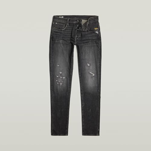 G-Star Men's Attacc Low Rise Straight Leg Worn Jean in Blue4