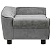 vidaXL Hundesofa Dunkelgrau 72x45x30cm Plüsch Hundebett Hundecouch Katzensofa