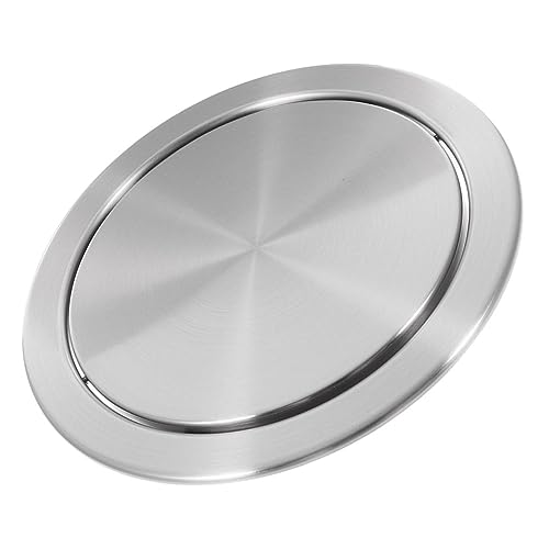 PRETYZOOM Trash Bucket Cover Swinging Countertop Garbage Lid for Bathroom Kitchen Design for Space Saving Waste Management