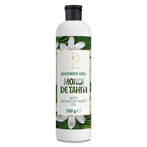Gel Doccia Monoi de Tahiti 500ml - Gel Doccia con Olio di Monoi de Tahiti - Cura del Corpo - Cura della Pelle - Detersione e Idratazione - Fragranza Esotica - Relax - Bellezza
