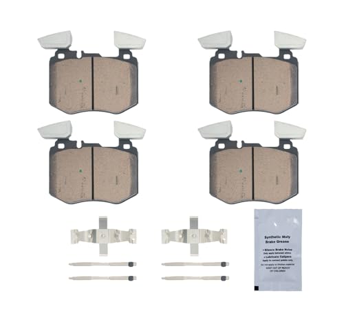 Image of HUSCH Front Ceramic Brake Pads Kit Fit For Mercedes-Benz GLC300 2019-2021 | Clean Wheels, Quiet, Short Braking Distance, Responsive Braking, Long Service Life, for Various Weather, Road Performance