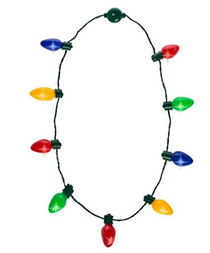 Preisvergleich Produktbild Weihnachtsbeleuchtung Glühbirne Halskette Kinder Erwachsene tragbare Lichter Schmuck Urlaub Dekor Party Favor SNO88