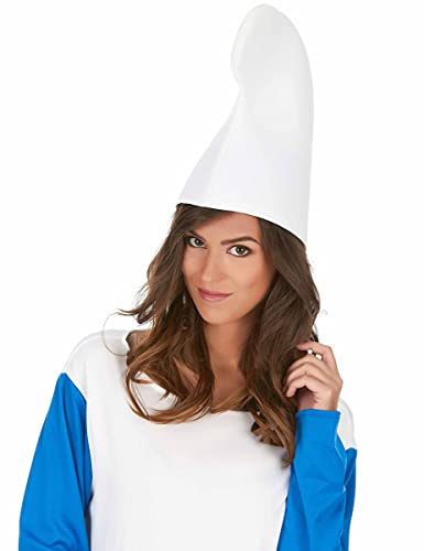 DEGUISE TOI - Bonnet lutin blanc adulte - Chapeau - Taille Unique - Blanc - Accessoires pour déguisement - Polyester - -