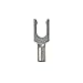 Panduit P14-6LF-C Locking Fork Terminal, Non-Insulated, 18 - 14 AWG, #6 Stud Size (100-Pack)