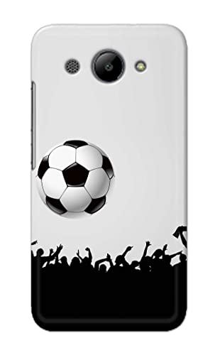 Image of Printed Hard Back Cover Case for Huawei Y3 2017 Back Cover (Football Icon) -1302