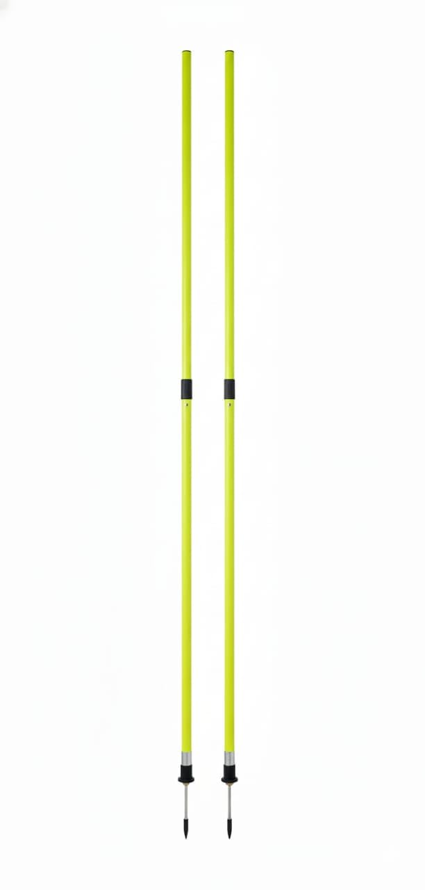 Protoner Agility Poles, Ground Poles, Slalom Poles for Field Training, Cricket, Football, High Visibility Neon Yellow, 5 Feet, Set of 2 (2)-image-13