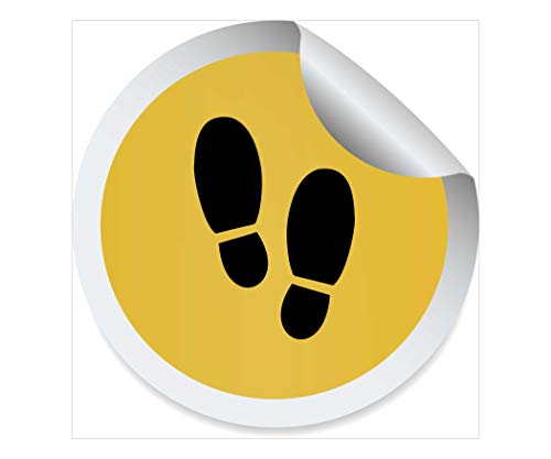 Emergenza sanitaria Stickers Adesivi stop distanza...