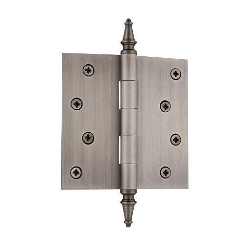 Image of Nostalgic Warehouse Steeple Tip Residential Door Hinge with Square Corners