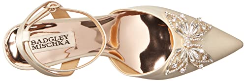 Badgley Mischka Womens Kaley Pump, Ivory Satin, 7.5 Us #TOP4