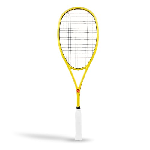 Harrow Sports Vapor 110 Squash Racquet for Advanced & Professional Players | Carbon-Graphite Composition for Ultimate Performance | Lightweight 110g | Yellow, Blue & Red