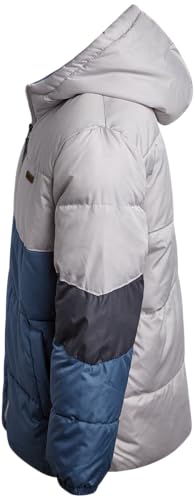 Image of iXtreme Boys Puffer Jacket - Wind & Water Resistant Soft Fleece Lined Warm Winter Jacket for Boys with Winter Hat