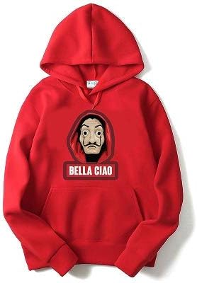 The SV Style Men's, Women's, Cotton, Hooded Neck, Bella Ciao Printed, Warm Hoodie
