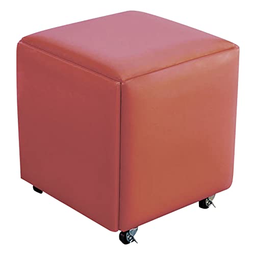 Chaise tabouret empilable 5 en 1 pouf cube modulable en cuir salon compact