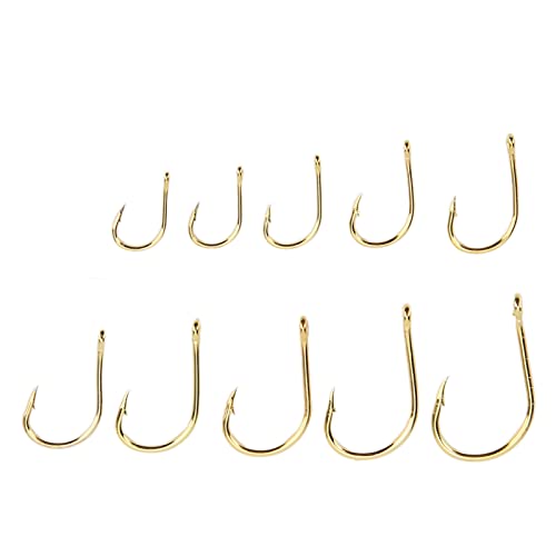 Gaeirt Karbonstahl-Angelhaken, Angelhaken-Set mit hoher Zähigkeit und Aufbewahrungsbox für Meerwasser – Bild 8