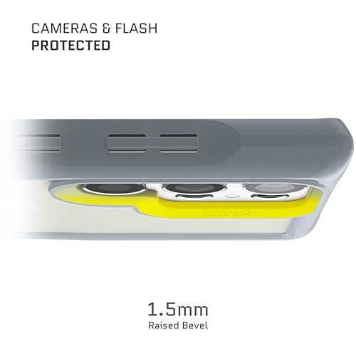 Image of Ghostek Covert Galaxy S23 Ultra Clear Case with Military Grade Shockproof Protection, Non-Slip Grip, Protective Silicone Phone Cover Designed for 2023 Galaxy S23 Ultra (6.8 inch) (Gray)