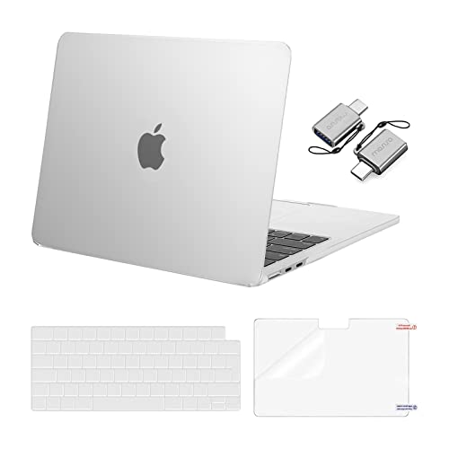 MOSISO Compatible with MacBook Air 13 inch Case M5 M4 M3 M2 2026-2022 A3449 A3240 A3113 A2681