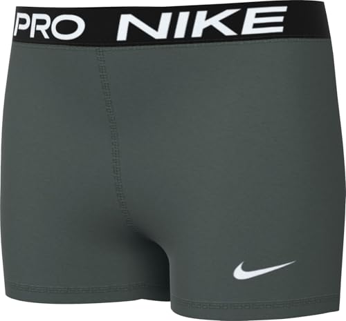 Image of Nike Girls' Pro Shorts (Little Big Kid), Vintage Green /White