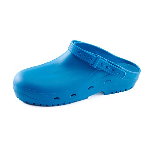 Schu'zz Bloc - Sabot Autoclavable - Chaussure de Bloc Opératoire pour Homme - Antidérapant, Hygiénique et Confortable - Norme en Iso 20347 - Bleu, 45 UE Cover
