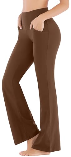 Image of Ewedoos Yoga Pants Women Flare Leggings for Women with Pocket Work Pants