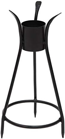 Achla Designs GBS-14S Trestle III Spiked Globe Stand, Black