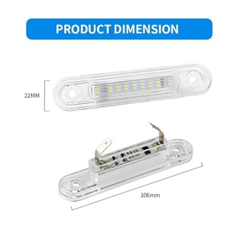 Evite multas con la luz de matrícula para automóvil blanca antierror 2