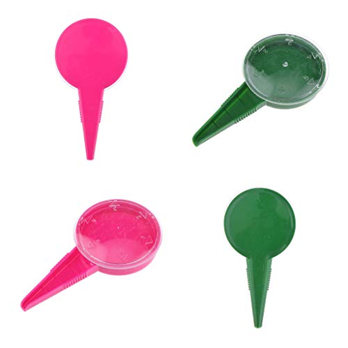 Perfeclan 2pcs Garden Seeds Sower.Green/Pink Plastic Planter Gardening Hand Held