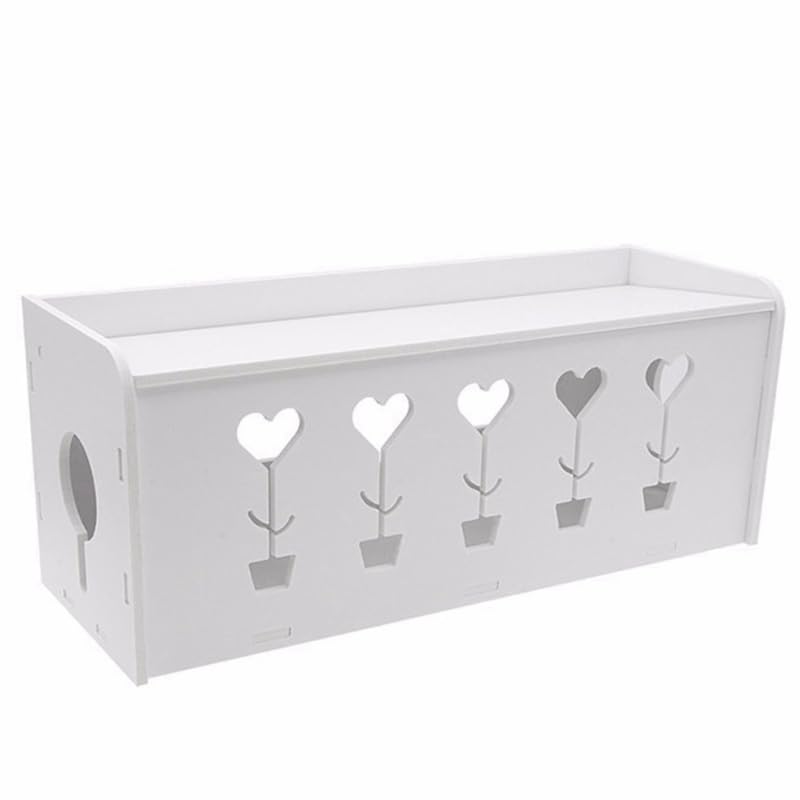 Boîte de rangement pour routeur au design rectangulaire épuré pour finitions intérieures haut de gamme